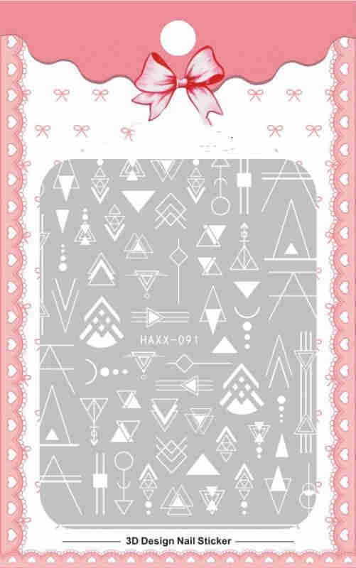 Schwarze Schmetterlings-Nagelaufkleber, weiße Blumen-Klebe-Maniküre