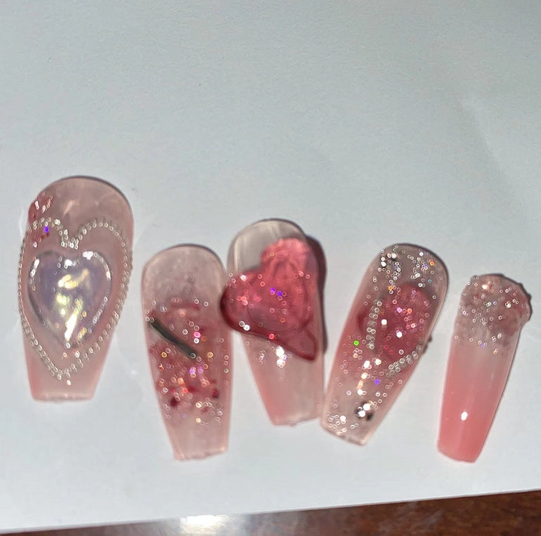 Sommer-Erdbeer-Nagelflicken