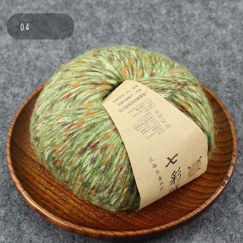 Colorful Woolen Yarn Handmade Crochet Diy Scarf Thread Sweater Hat Thread Medium Thick Woolen Ball