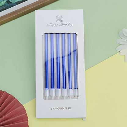 Electroplating Pencil Candle Straight Rod Birthday Gold Champagne Gold Color Wedding Party Decoration