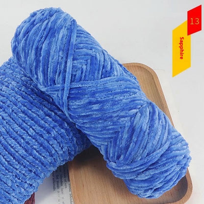 Chenille Gold Velvet Thick Knitting Wool Yarn Ball Scarf Sweater Doll Woven Material Kit