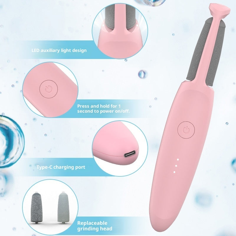 Household Rechargeable Electric Foot Grinder Heel Easy Exfoliating Skin Removing Calluses Pedicure Foot Knife Artifact