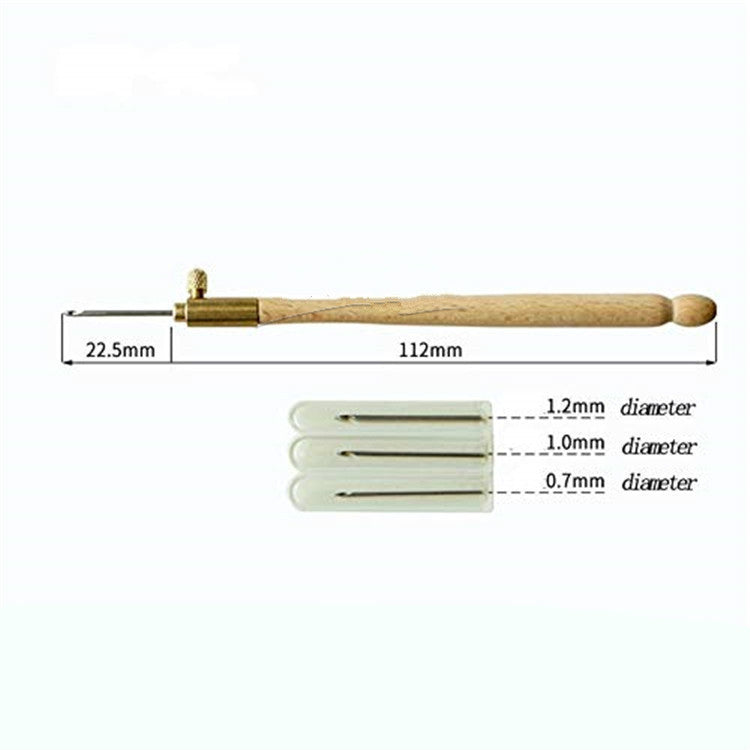 Stick-Häkelnadel mit 3 Nadeln