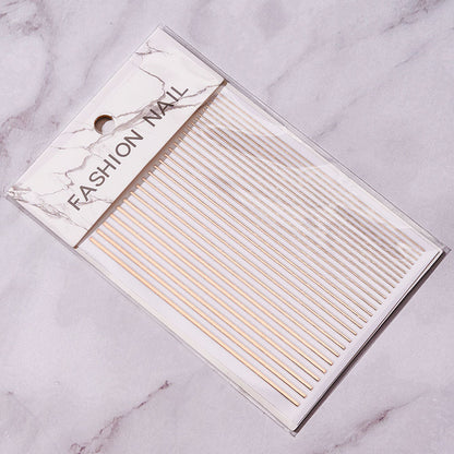 Stickers Bright Line Back Glue Nail Paste Decorative Multi-color Nail Patches