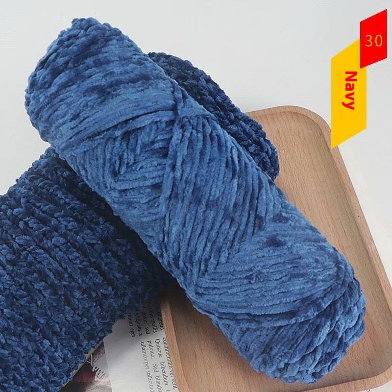 Chenille Gold Velvet Thick Knitting Wool Yarn Ball Scarf Sweater Doll Woven Material Kit
