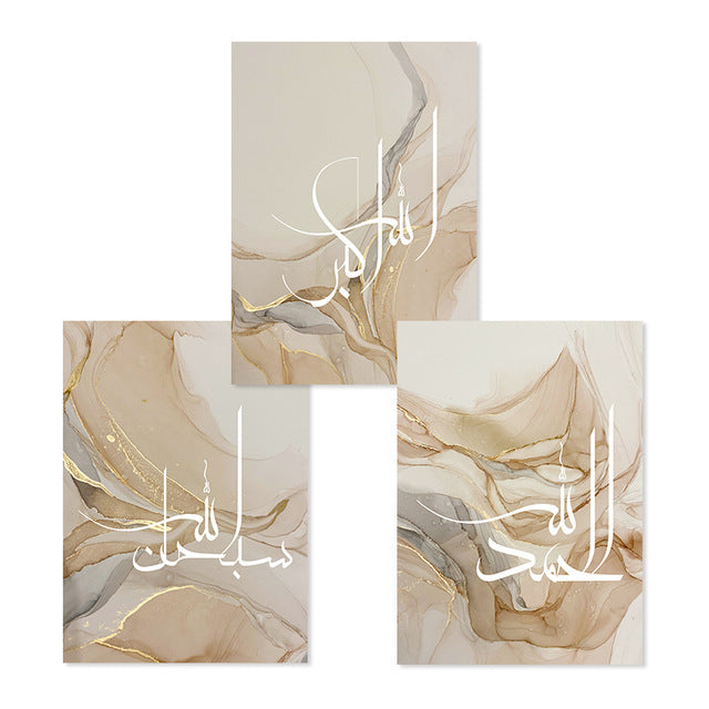 Abstraktes Poster/Leinwandbild aus Goldmarmorflüssigkeit