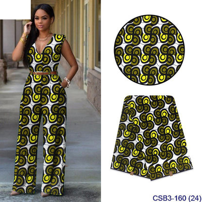 Baumwollstoff mit afrikanisch-indischem geometrischem Muster, gewachst