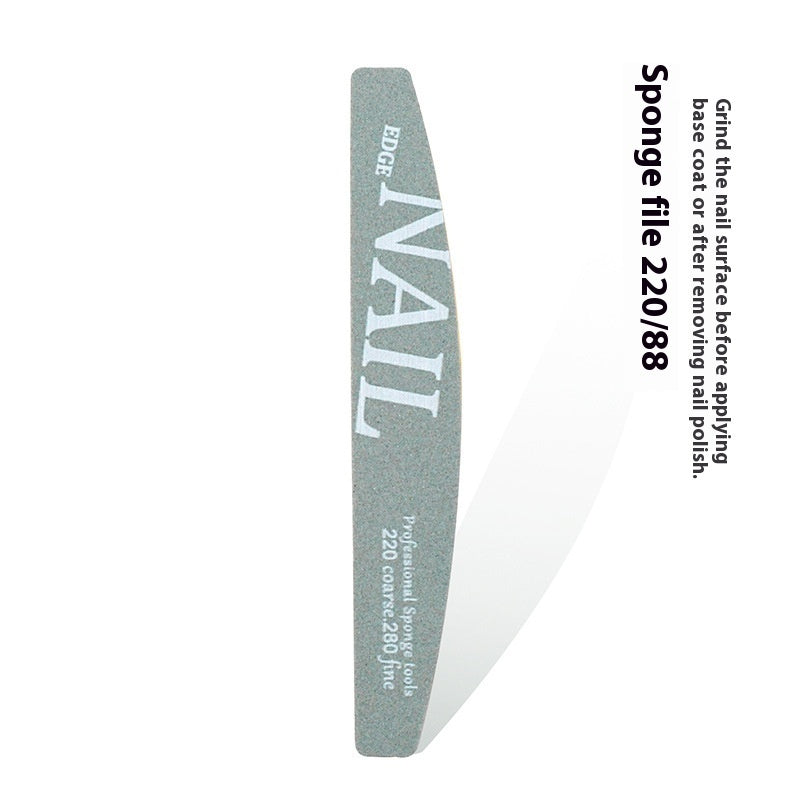 Manicure Nail File Polish Rub Pieces Nail Scissors Sponge Rub Burnishing Stick Nail Beauty Tool Set