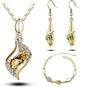 A Gold Filled Colorful Austrian Crystal Drop Jewelry Sets