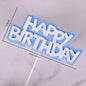 Happy Birthday Cake Decoration Card Color EVA Double Layer