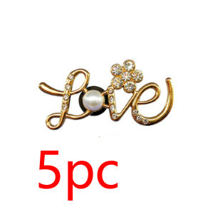 Metal Hole Shoes Accessories Buckle High Sense