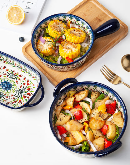 Ovale Fischbackform aus Glas