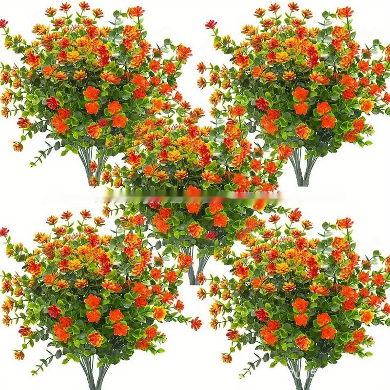 Emulational Eucalyptus Camellia Plastic Plant Artificial Flowers