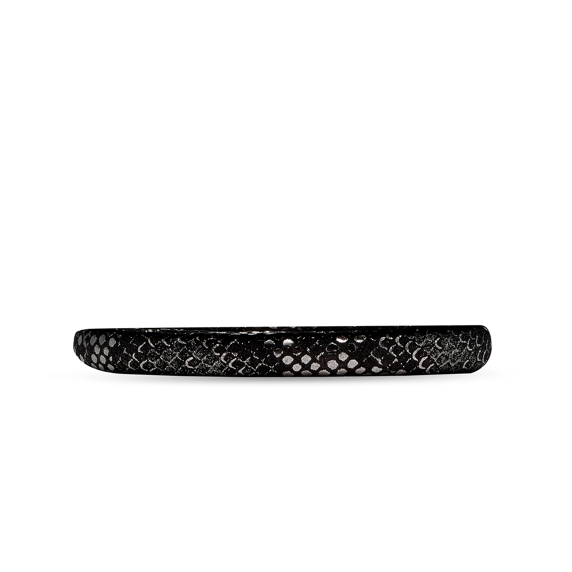 Leather Bracelet - Silver Black - CHRISTINA