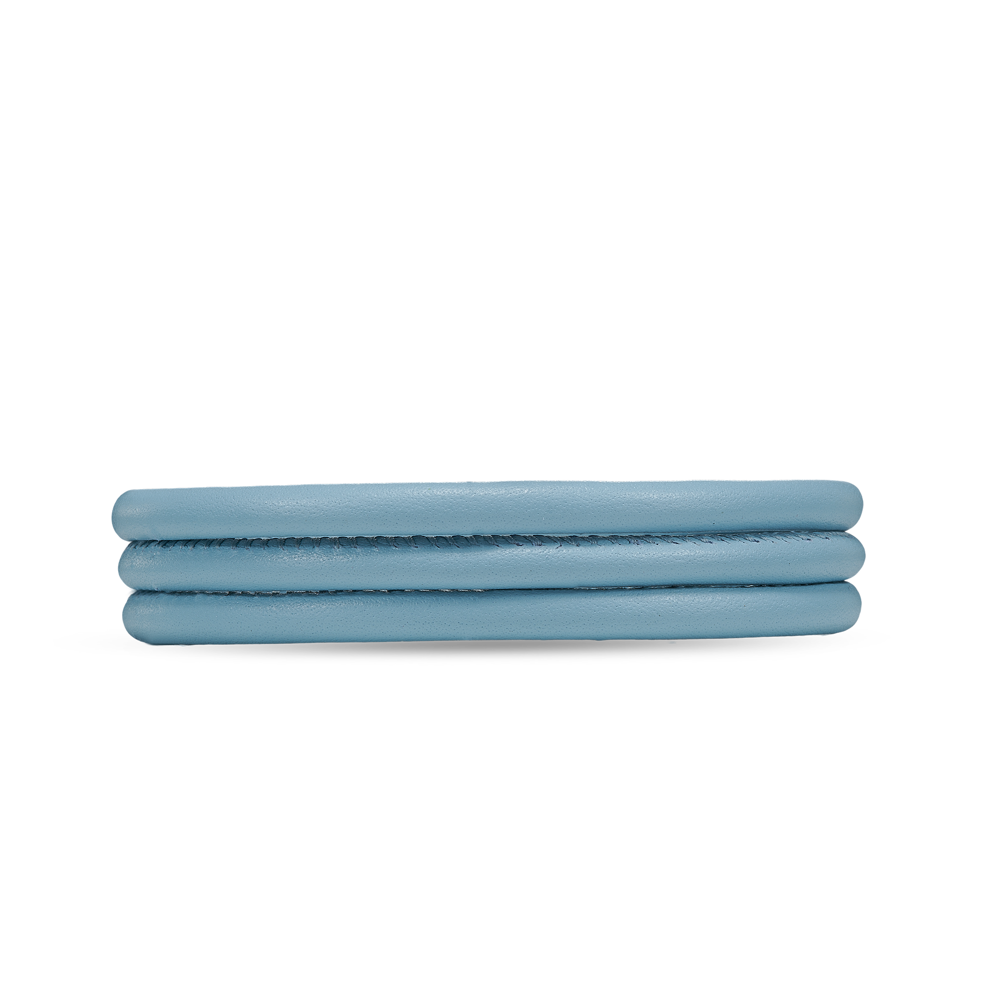 Slim Leather Bracelet - Lys Blue - 70 cm