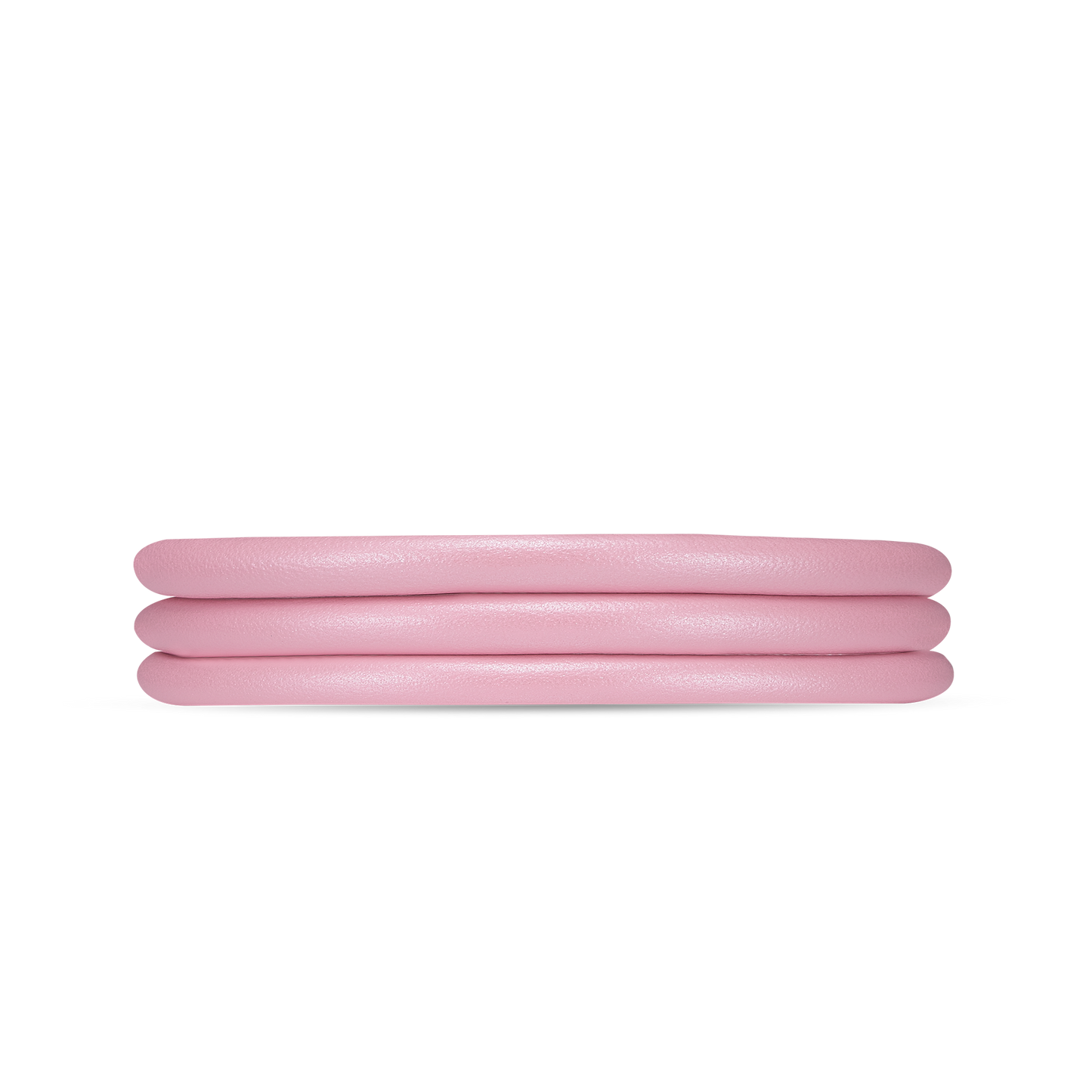 Slim Leather Bracelet - Pink - 70 cm