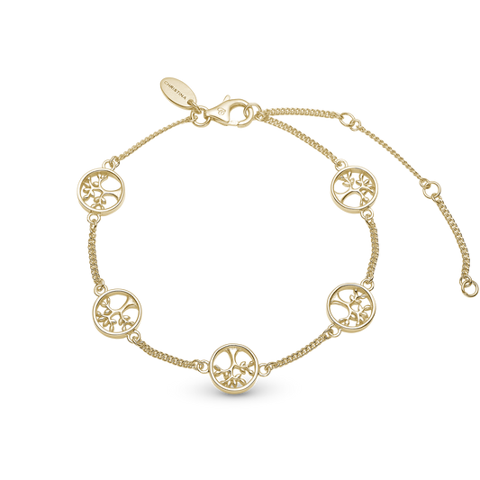 Tree of Life Bracelet - Gold Plated Sterling Silver
