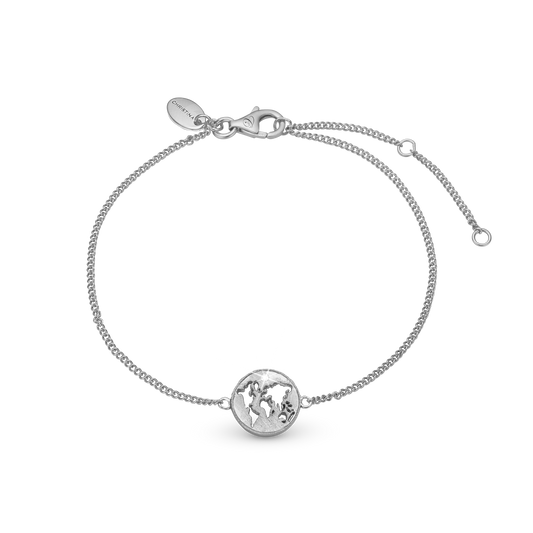 The World Bracelet - Sterling Silver with 1 Topas