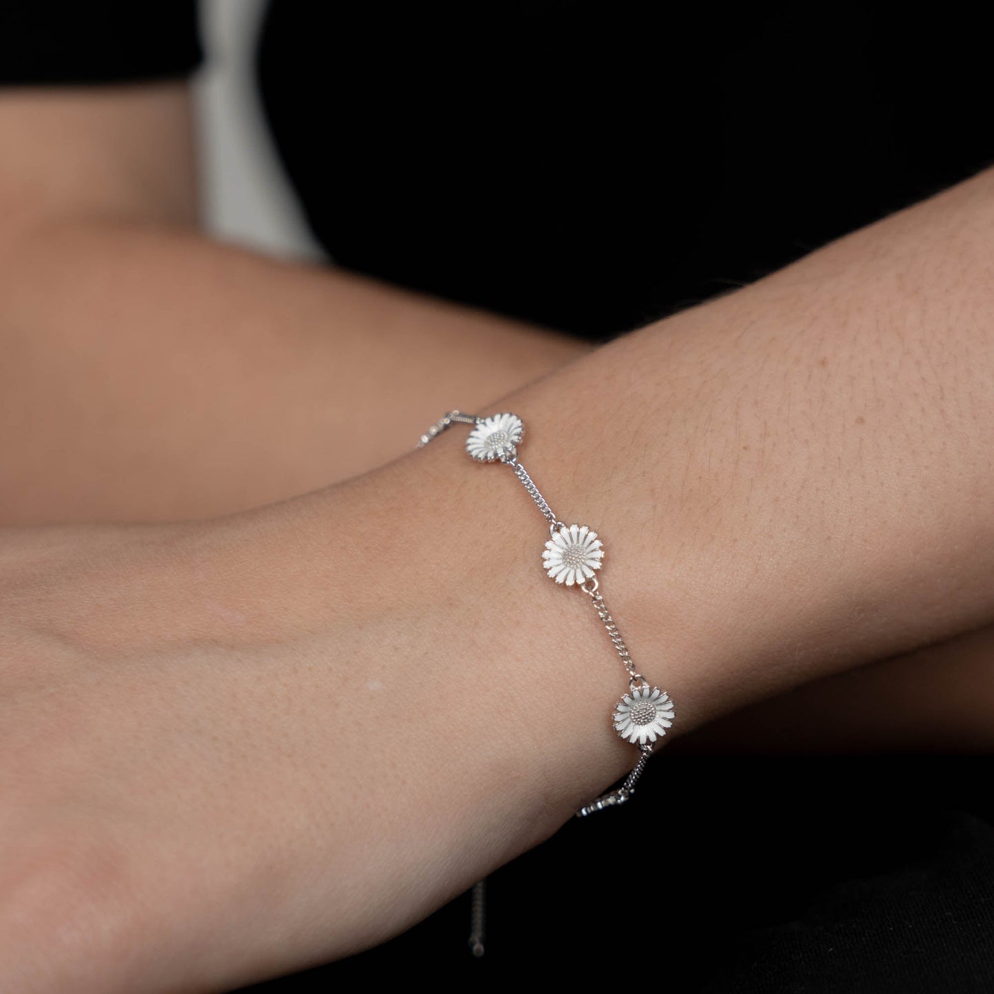 Marguerites Bracelet - Sterling Silver