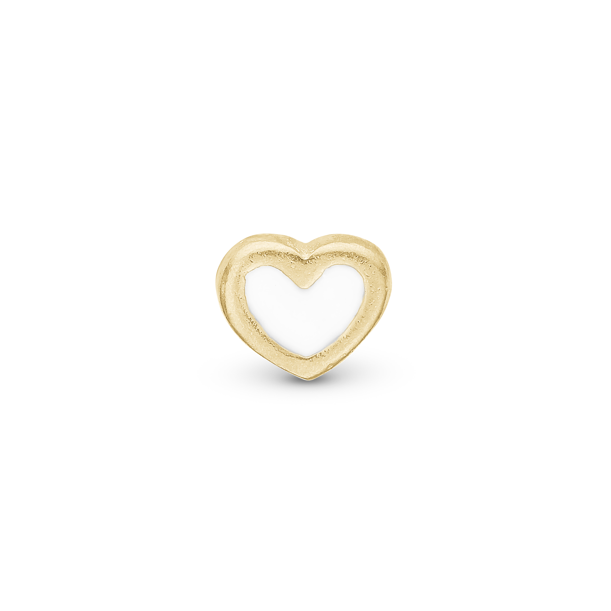 White Enamel Heart Elementer for collect Watche - CHRISTINA