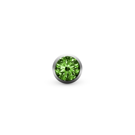 Green Big sten for Collect Watch forbehør for Watche - with 1 Cubic Zirkonia