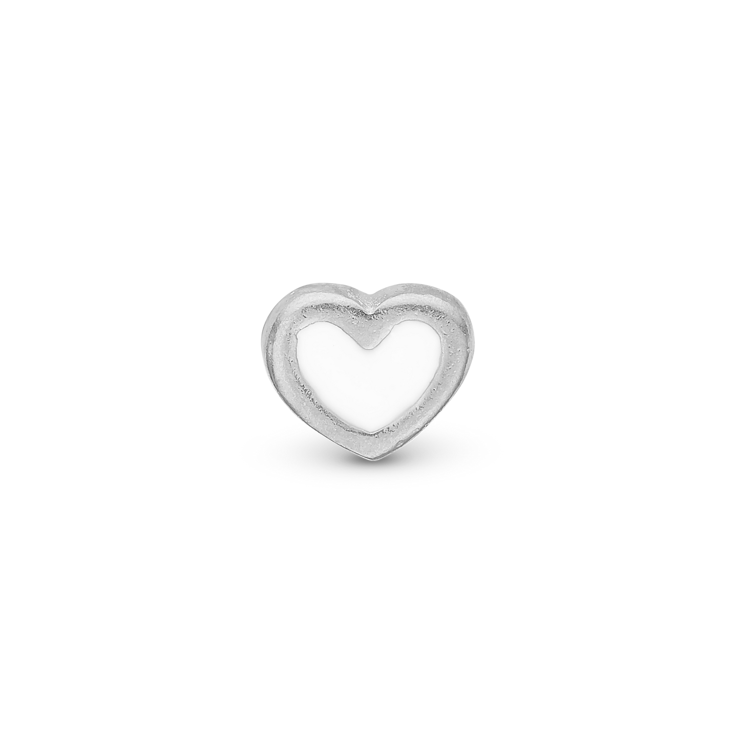 White Enamel Heart Elementer for collect Watche - CHRISTINA