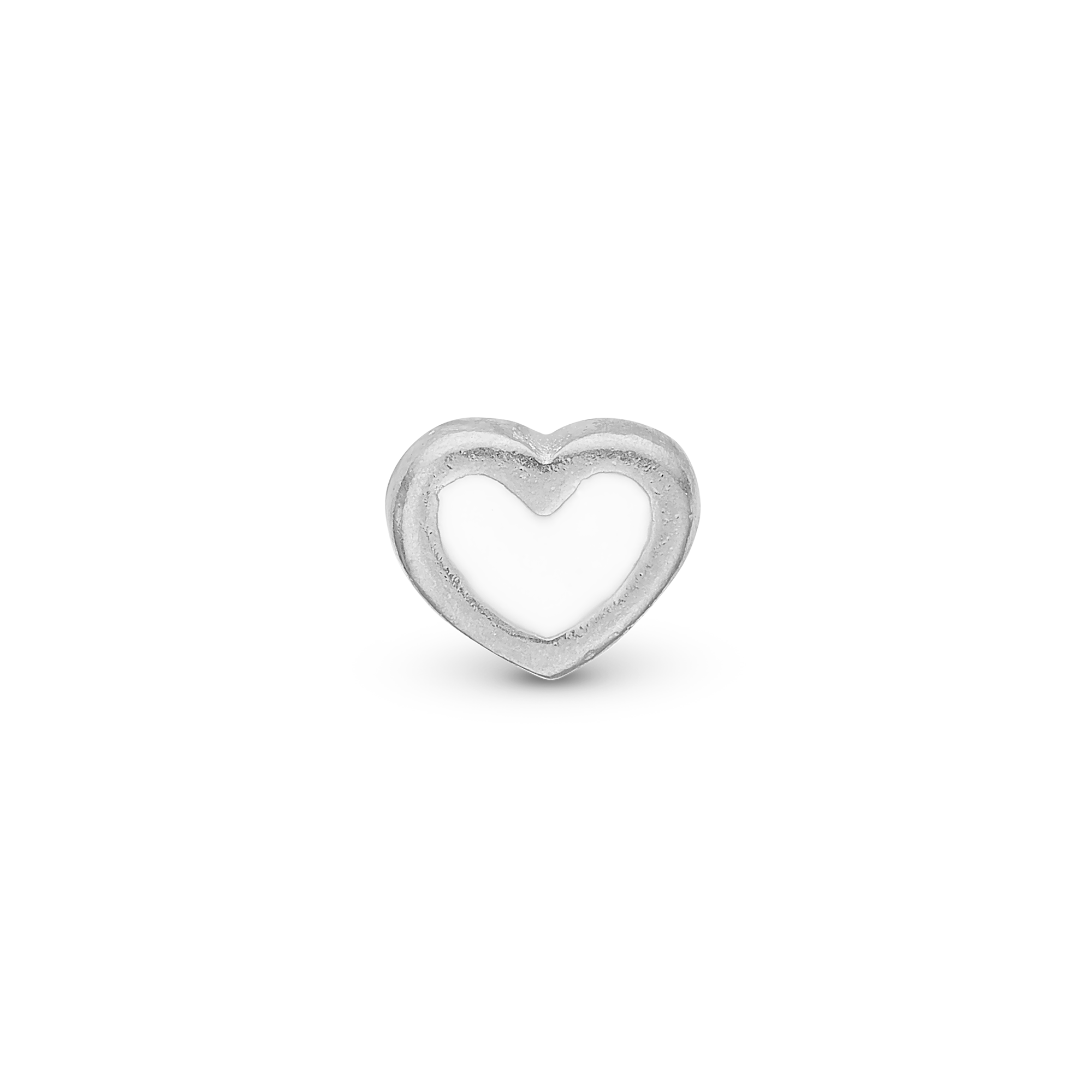 White Enamel Heart Elementer for collect Watche - CHRISTINA