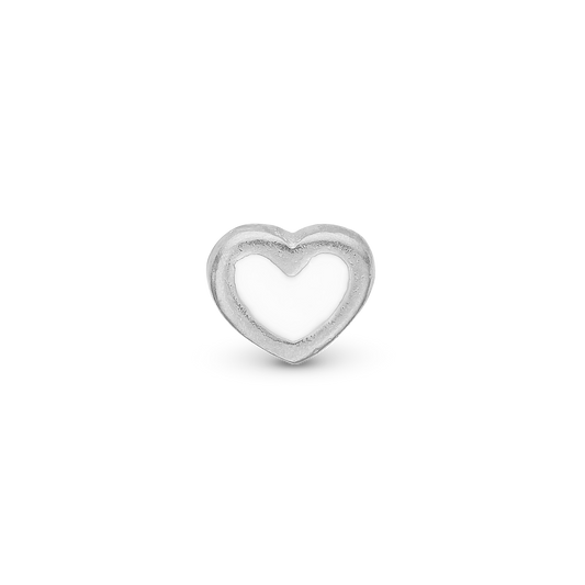 White Enamel Heart Elementer for collect Watche - CHRISTINA