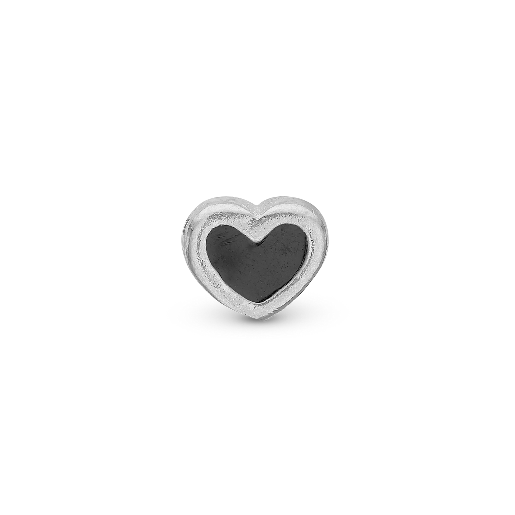 Black Enamel Heart Elementer for collect Watche - CHRISTINA