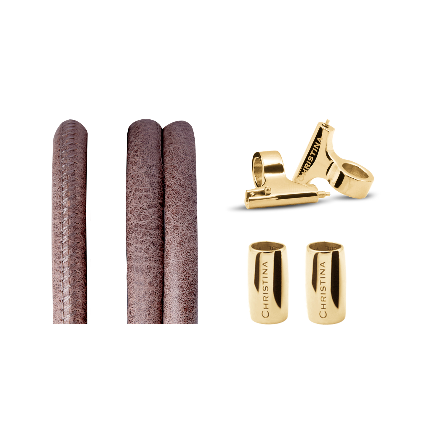 Classic Leather set for Watch - Brown - CHRISTINA