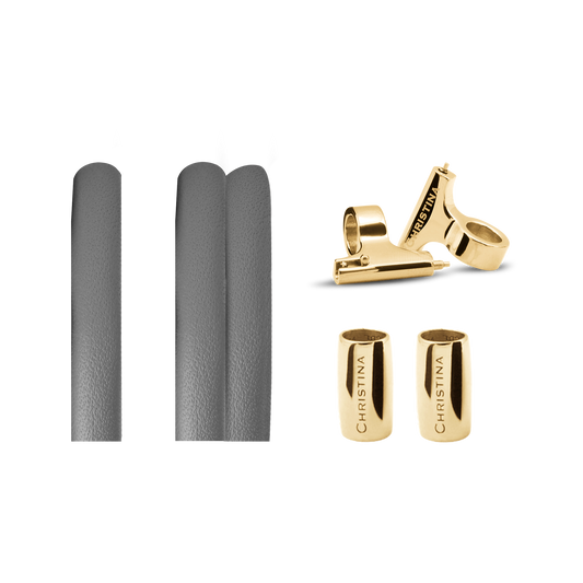 Classic Leather set for Watch - Grey - CHRISTINA