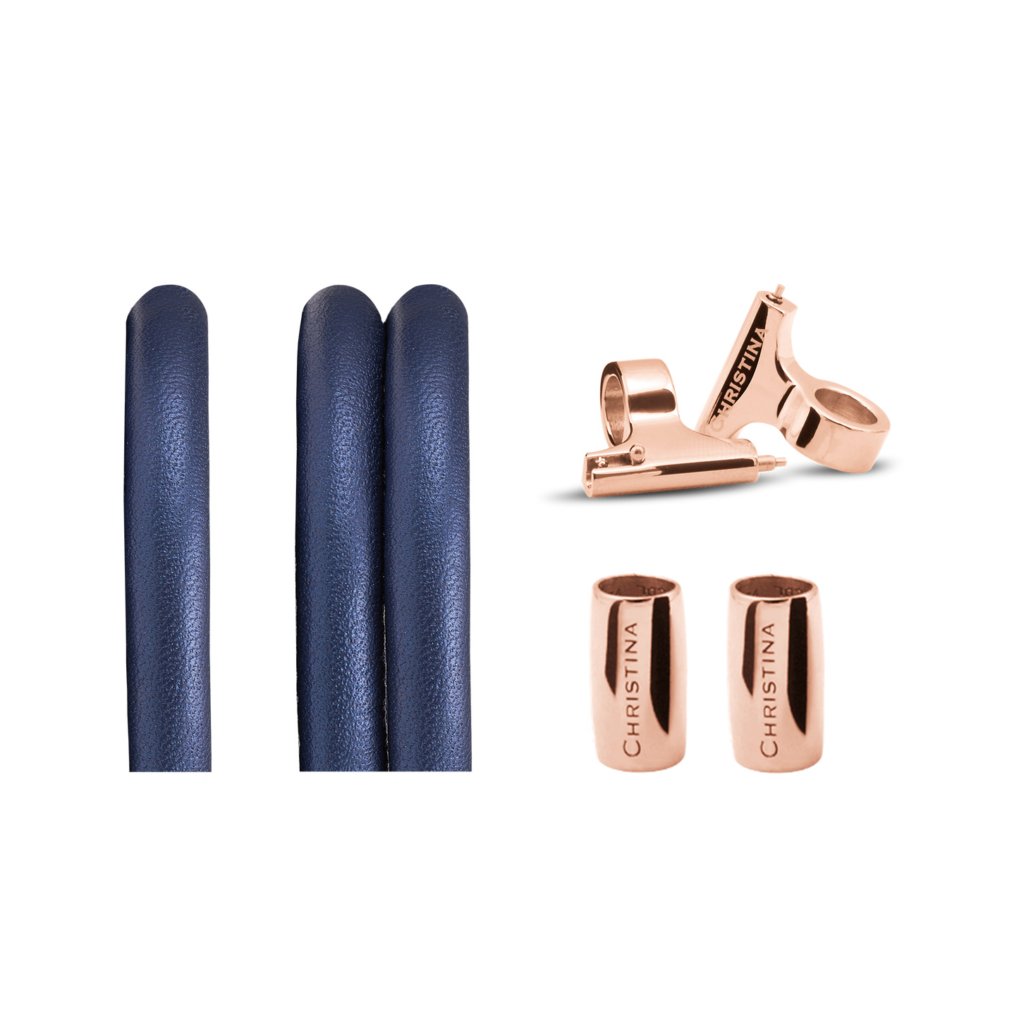 Classic Leather set for Watch - Blue - CHRISTINA