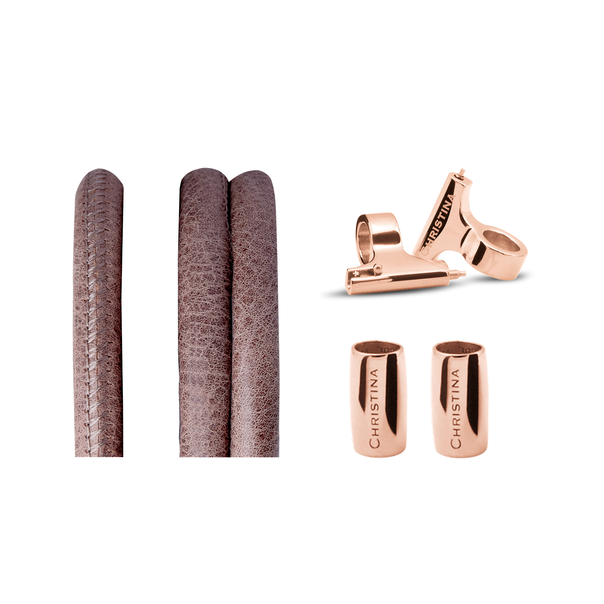 Classic Leather set for Watch - Brown - CHRISTINA