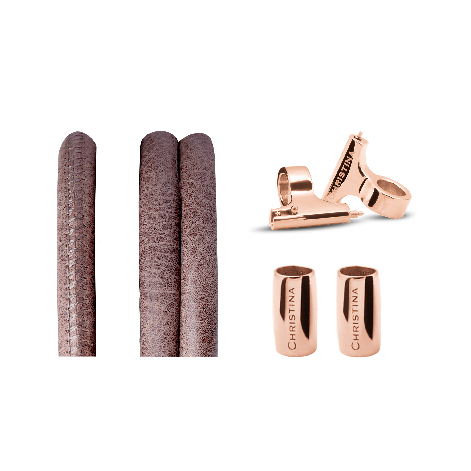 Classic Leather set for Watch - Brown - CHRISTINA