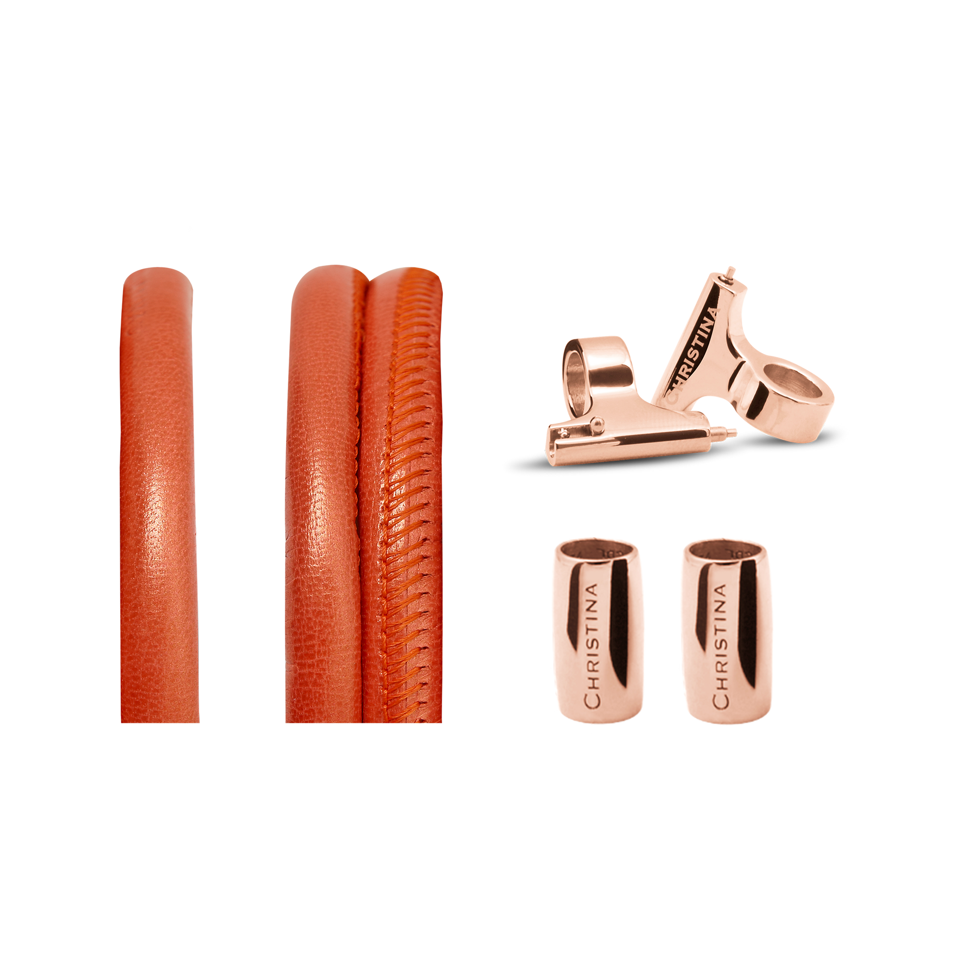 Classic Leather set for Watch - Coral - CHRISTINA