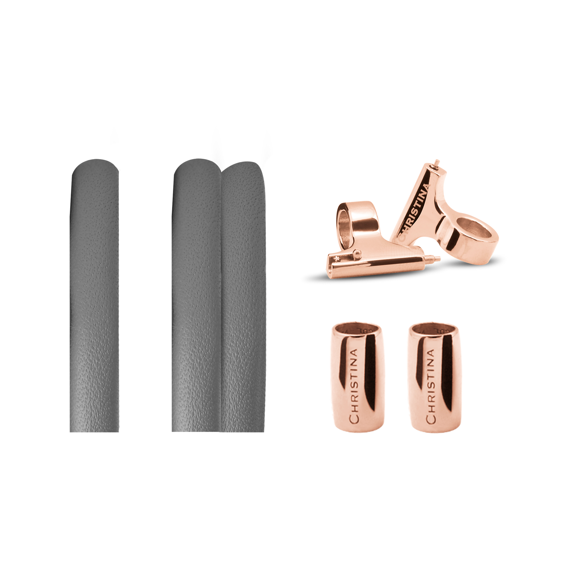 Classic Leather set for Watch - Grey - CHRISTINA