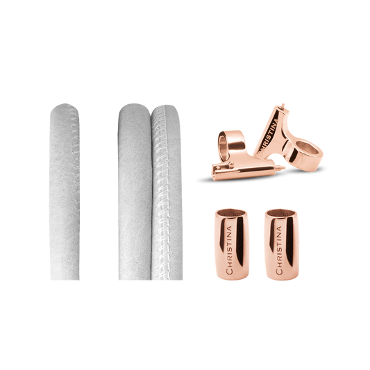 Classic Leather set for Watch - White - CHRISTINA