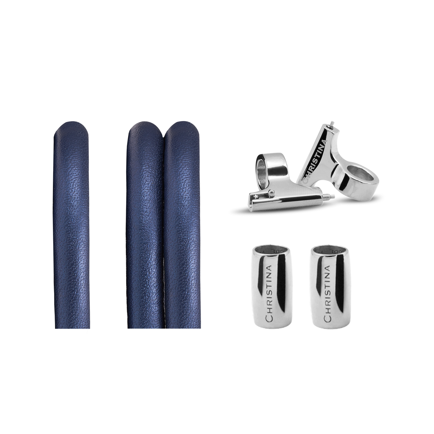 Classic Leather set for Watch - Blue - CHRISTINA