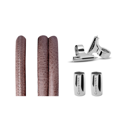 Classic Leather set for Watch - Brown - CHRISTINA