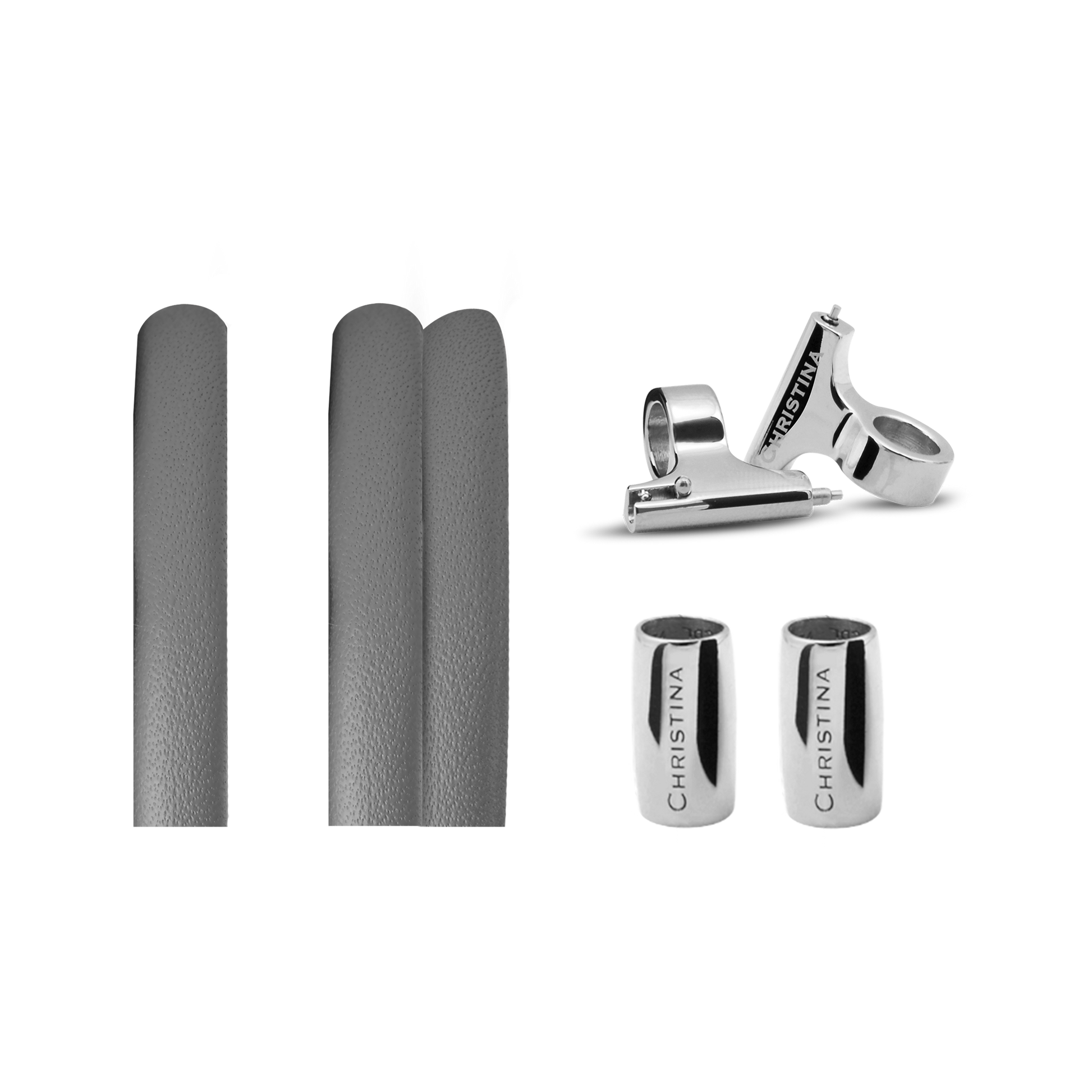 Classic Leather set for Watch - Grey - CHRISTINA