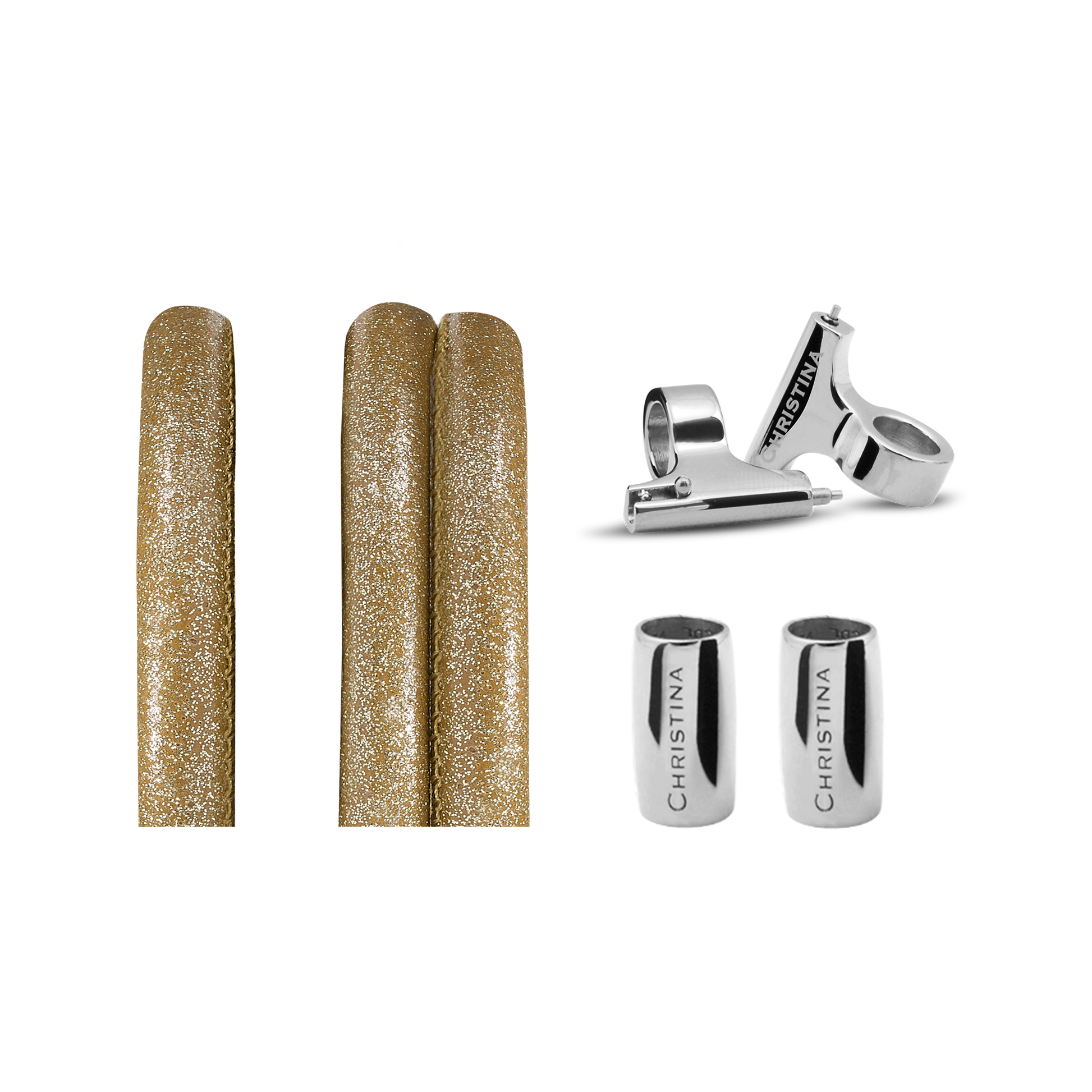 Classic Leather set for Watch-Sparkling Gold - CHRISTINA