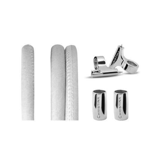 Classic Leather set for Watch - White - CHRISTINA