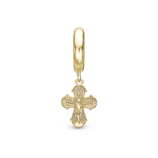 Dagmar Kors charm forgyldt Charms til læderarmbånd - CHRISTINA