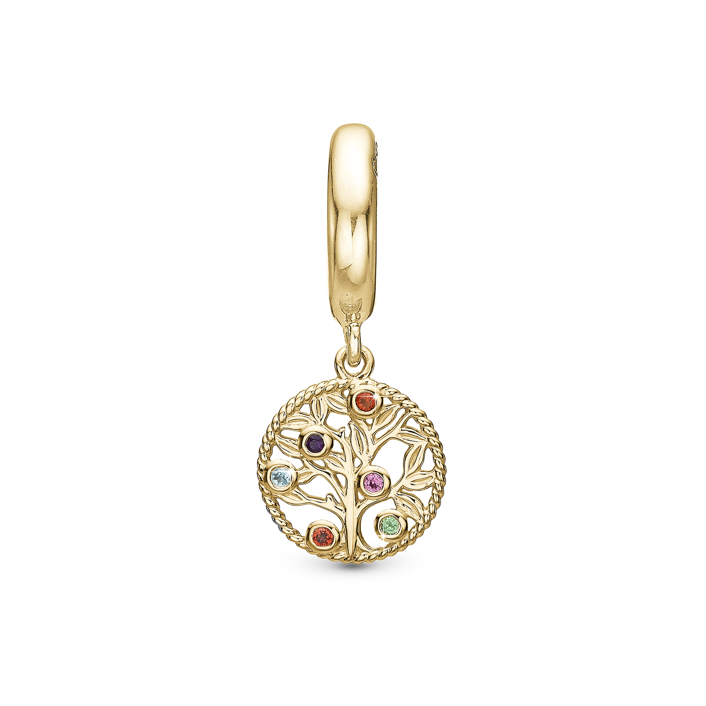 My Family Tree charm forgyldt Charms til læderarmbånd - CHRISTINA