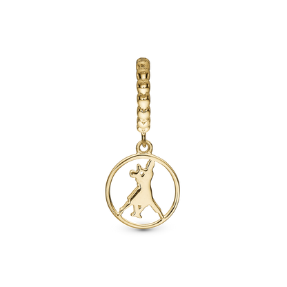 Dance with Me charm forgyldt Charms til læderarmbånd - CHRISTINA