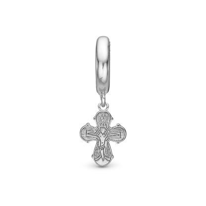 Dagmar Kors charm sølv Charms til læderarmbånd - CHRISTINA