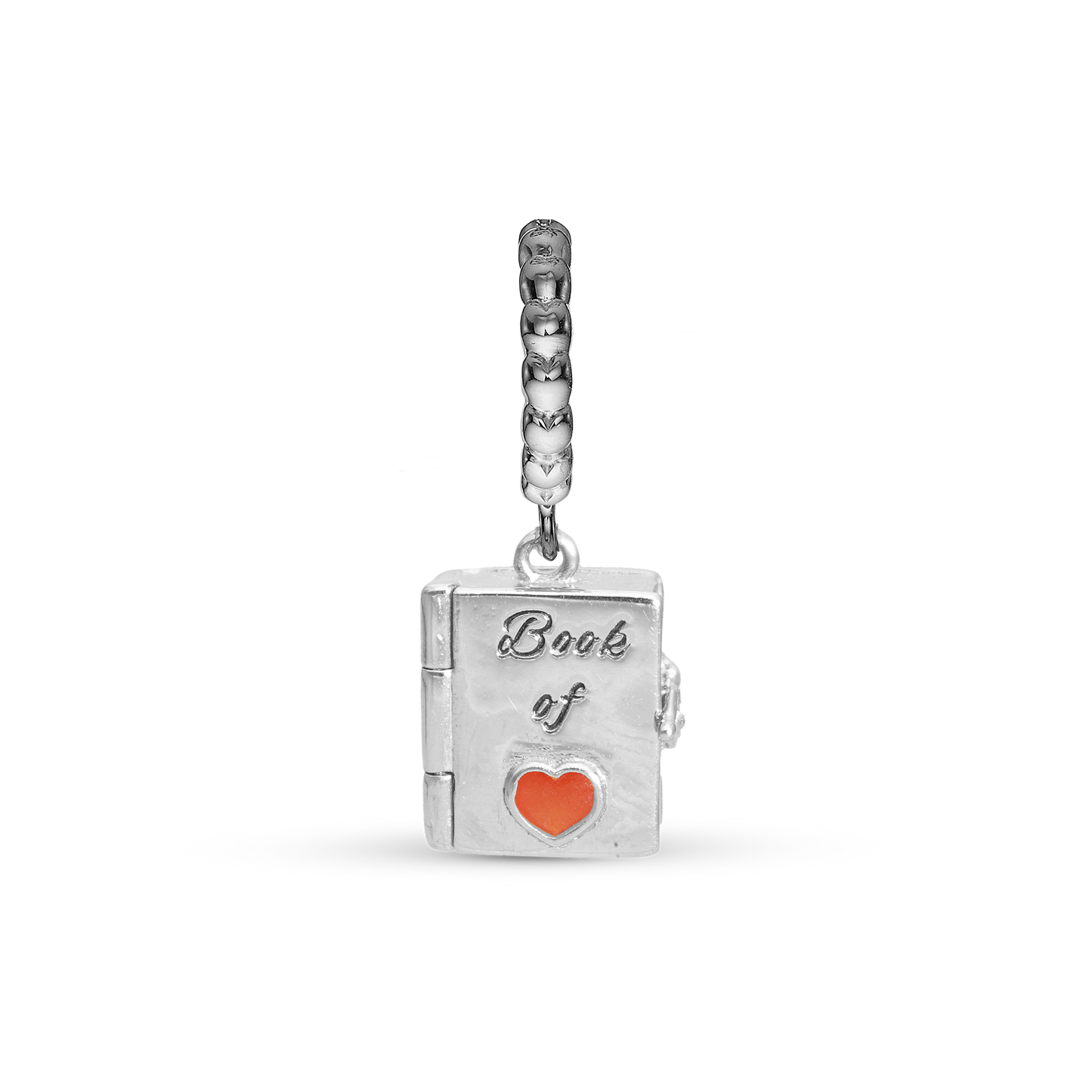 Book of Love You & Me Forever Hænger Charm 6 mm Til Armbånd - Blankpoleret Sterling Sølv