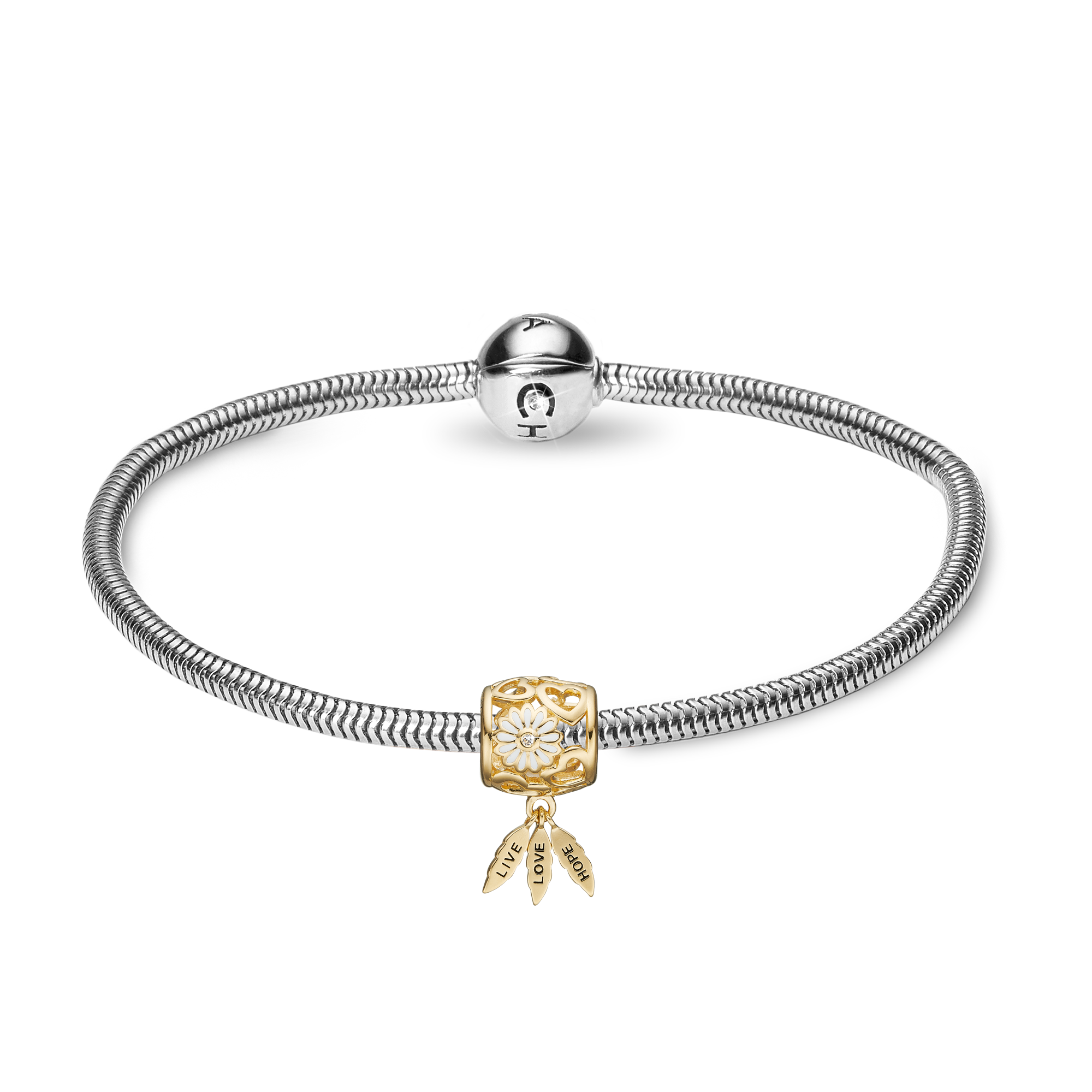 Julekampagne sølvBracelet - CHRISTINA