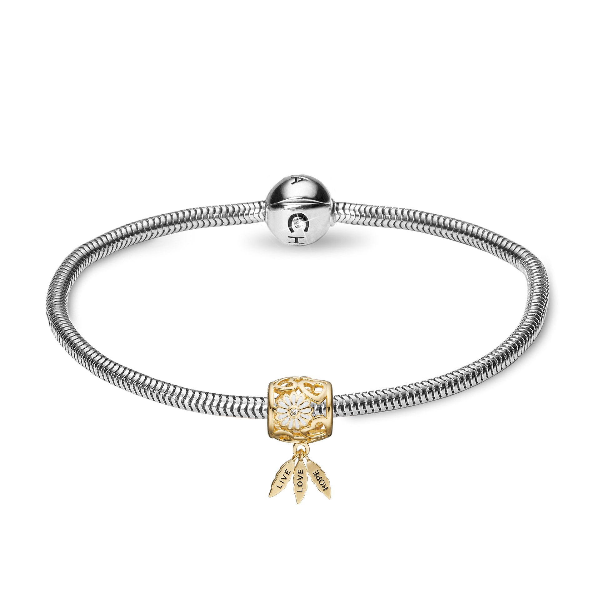 Julekampagne sølvBracelet - CHRISTINA