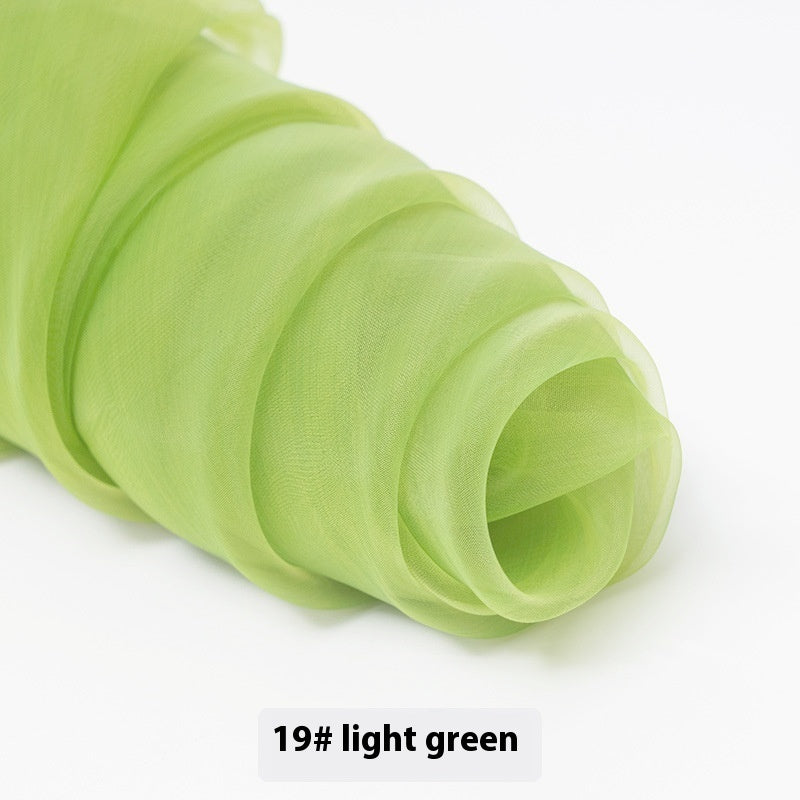 Fine-meshed Organza Fabric Yarn Sheer Yarn Wedding Dress